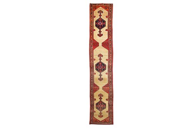 Lot 18 - AN ANTIQUE SERAB RUNNER, NORTH-WEST PERSIA...