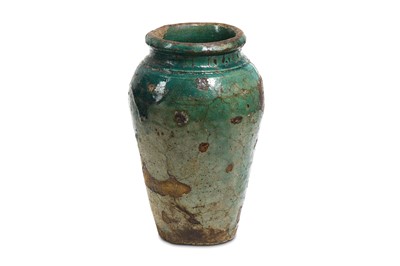 Lot 22 - AN EGYPTIAN GLAZED JAR Late Period, Circa 664 -...