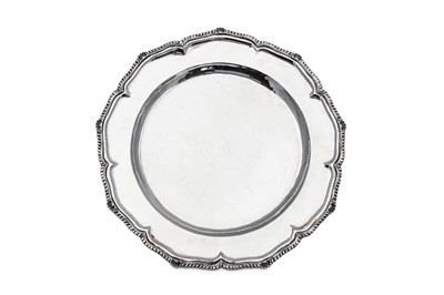 Lot 322 - A 20th century Greek sterling silver circular...