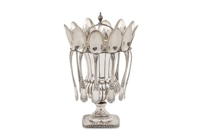 Lot 330 - A 20th century Greek sterling silver sugar...