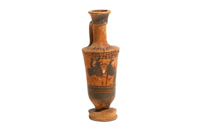 Lot 79 - A GREEK BLACK-FIGURE MINIATURE LEKYTHOS Circa...