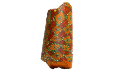 Lot 27 - AN EGYPTIAN GLASS PASTE FALSE BEARD Circa 1st...