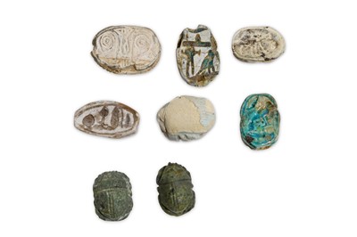Lot 28 - A GROUP OF EGYPTIAN SCARABS Circa 1st...