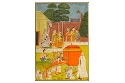 Lot 257 - A BUSY VILLAGE SCENE  Jodhpur, Rajasthan,...