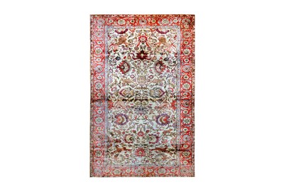 Lot 46 - A FINE SILK PANDORMA RUG, TURKEY approx:...