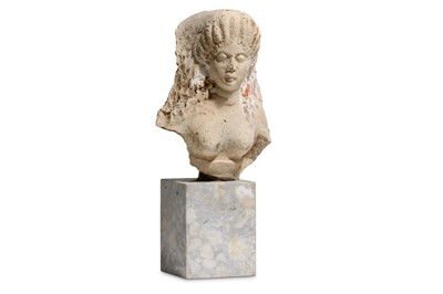 Lot 81 - A GREEK FEMALE TERRACOTTA ANTEFIX Circa 4th...