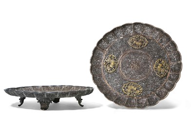 Lot 107 - TWO CHINESE FILIGREE DISHES. Qing Dynasty....
