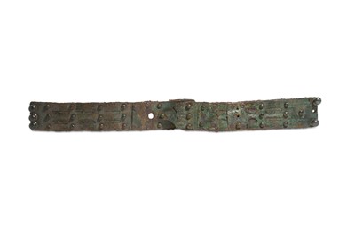 Lot 93 - A ROMAN RECTANGULAR BRONZE BELT FITTING Circa...