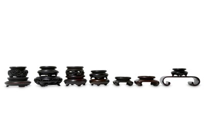 Lot 264 - A COLLECTION OF CHINESE HONGMU AND HARDWOOD...