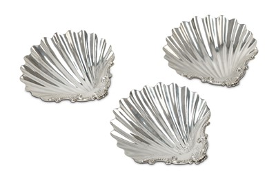 Lot 510 - A set of three George III sterling silver...