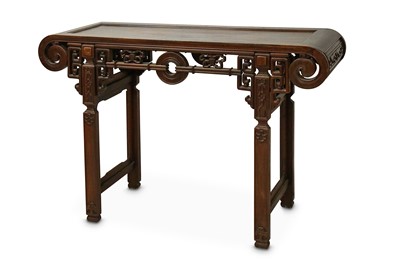 Lot 286 - A CHINESE HONGMU ALTAR TABLE. 20th Century....