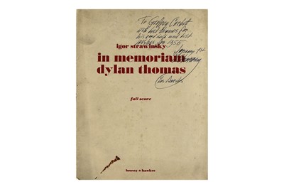 Lot 241 - Stravinsky (Igor) Printed music score of "In...