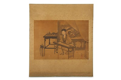 Lot 491 - UNKNOWN. A scholar in his studio.