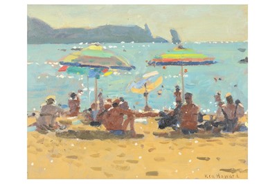 Lot 77 - KEN HOWARD, R.A. (B. 1932) Afternoon light,...