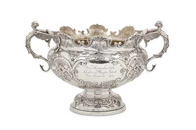 Lot 521 - A cased Edwardian sterling silver twin handled...
