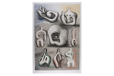 Lot 125 - Moore (Henry) Eight Sculpture Ideas, number 1...
