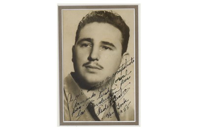 Lot 254 - Castro (Fidel)  Black and white, head and...