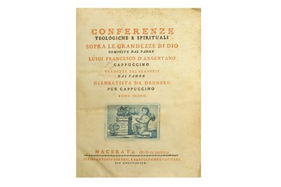 Lot 28 - D'Argentano (Luigi Francesco) & Da Dronero...