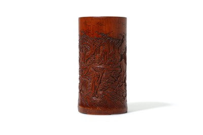 Lot 275 - A CHINESE BAMBOO 'SCHOLARS IN A BAMBOO GROVE'...