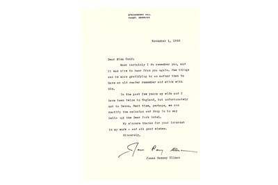 Lot 193 - Ullman (James Ramsey) Three typed letters...