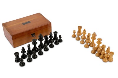Lot 1014 - An early 20th Century ebony and boxwood...