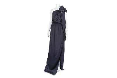 Lot 305 - Lanvin Navy Gown, c. 2011, embellished one...