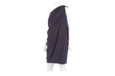 Lot 336 - Lanvin Amethyst Dress, c. 2014, one shoulder...