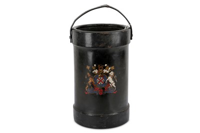 Lot 994 - An early 20th Century cordite carrier of black...
