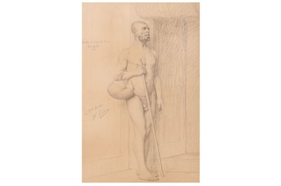 Lot 86 - JEAN-LÉON GÉRÔME (FRENCH 1824-1904) Santon à...
