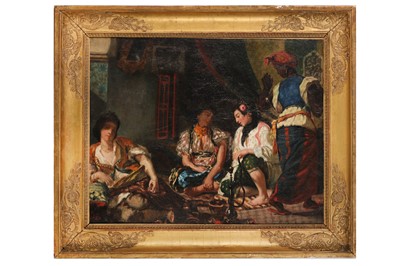 Lot 84 - AFTER EUGENE DELACROIX (1798-1863); ATTRIBUTED TO PIERRE ANDRIEU (FENOUILLET 1821-1892 PARIS)
