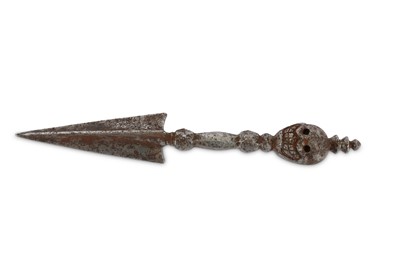 Lot 147 - AN IRON PHURBA. Tibet, 19th Century. With a...