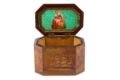 Lot 203 - Naval interest - A Victorian walnut and...