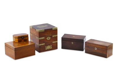 Lot 204 - A Victorian brass inlaid mahogany chronometer...