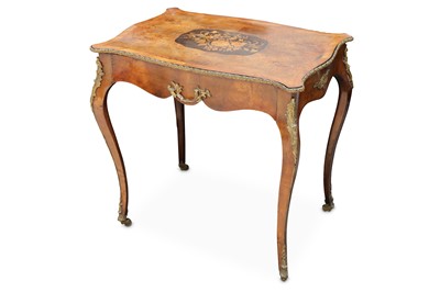 Lot 730 - A Victorian figured walnut and ormolu mounted...