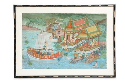 Lot 329 - 'CHINESE MERCHANTS ARRIVING BY SEA'.  Thailand,...