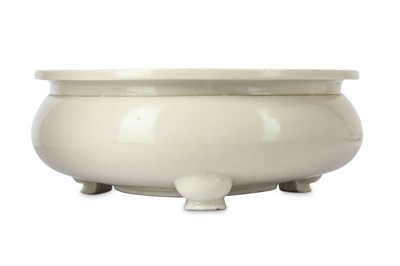 Lot 77 - A CHINESE DEHUA INCENSE BURNER. Qing Dynasty,...