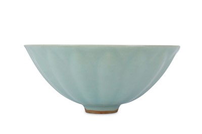 Lot 181 - A CHINESE CELADON-GLAZED BOWL. With a conical...