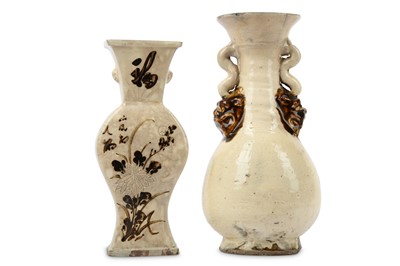 Lot 190 - TWO CHINESE CIZHOU VASES. Song/Ming Dynasties....