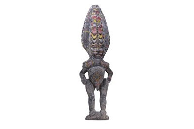 Lot 844 - A PAINTED PHALLIC FIGURE, PAPUA NEW GUINEA The...