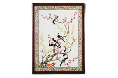 Lot 531 - A CHINESE FAMILLE ROSE 'BIRDS AND FLOWERS'...