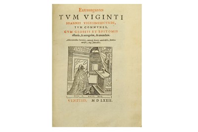 Lot 55 - John XXII, Pope.- Canon Law Extravagantes tum...