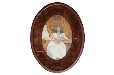 Lot 359 - A Victorian hand embroidered silk work picture,...