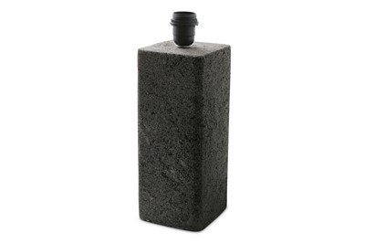 Lot 722 - A contemporary Brutalist concrete lamp base,...