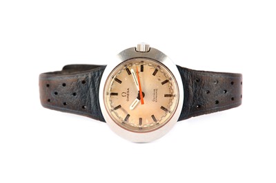 Lot 622 - OMEGA.  A LADIES MANUAL STAINLESS STEEL...