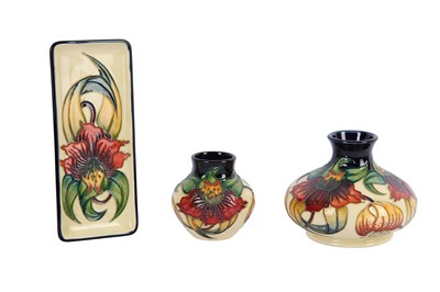 Lot 25 - Moorcroft Pottery - Three items of Moorcroft...