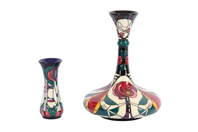 Lot 28 - Moorcroft Pottery - A large mallet form vase...