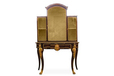 Lot 19 - A LATE 19TH CENTURY FRENCH ROSEWOOD AND GILT...