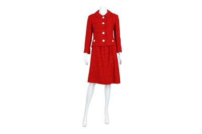 Lot 364 - Christian Dior New York Red Skirt Suit, 1960s,...
