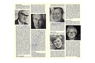 Lot 109 - Dad's Army.- Printed souvenir programme for a...