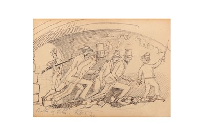 Lot 77 - EDWARD LEAR (BRITISH 1812-1888) Baths of Titus...